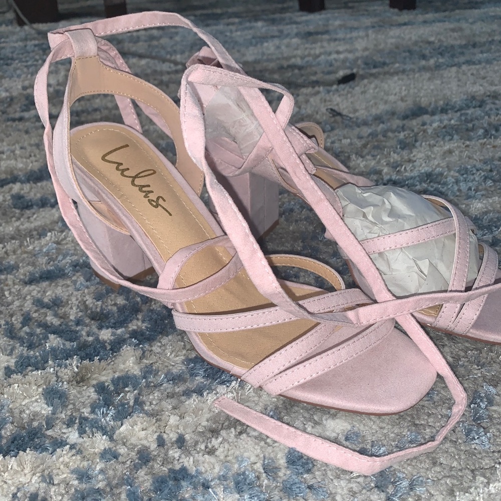 Lulus lace up heels